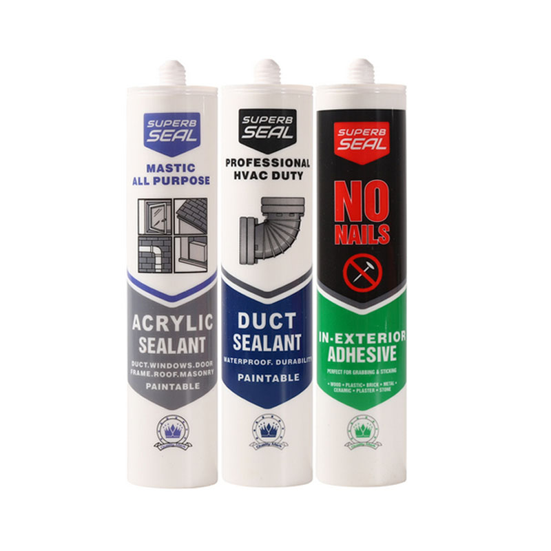 Silicone sealant products for construction and DIY projects